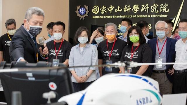2022年8月,蔡英文出席亚洲无人机AI创新应用研发中心揭牌仪式