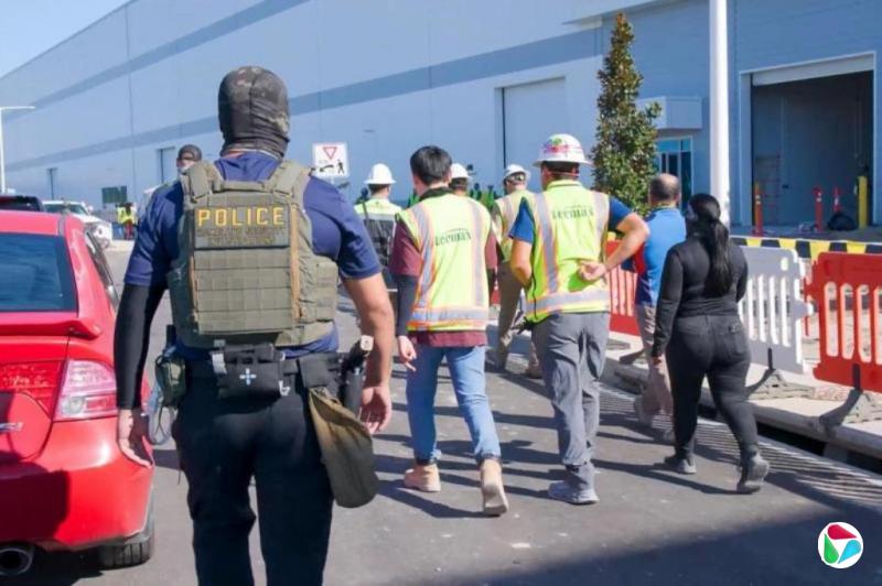 数百韩籍员工在美被拘捕 韩国将派包机接人回国