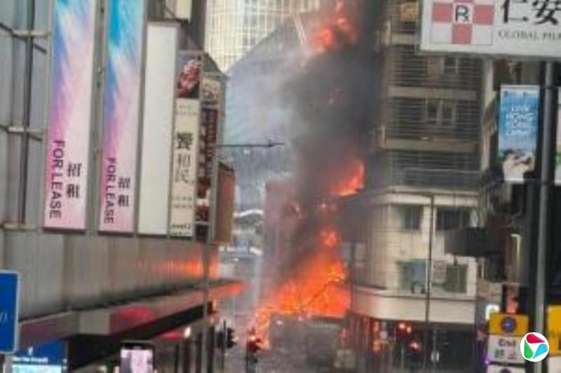 香港中环大火 两名重伤者就医后伤势好转
