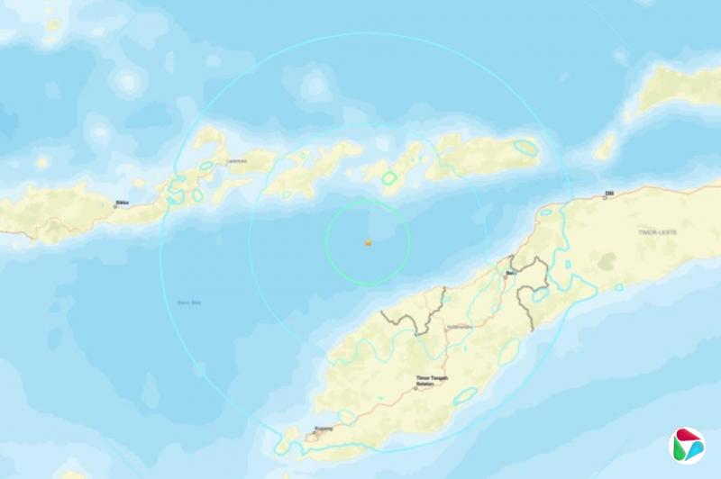 东帝汶附近海域发生6.2级地震