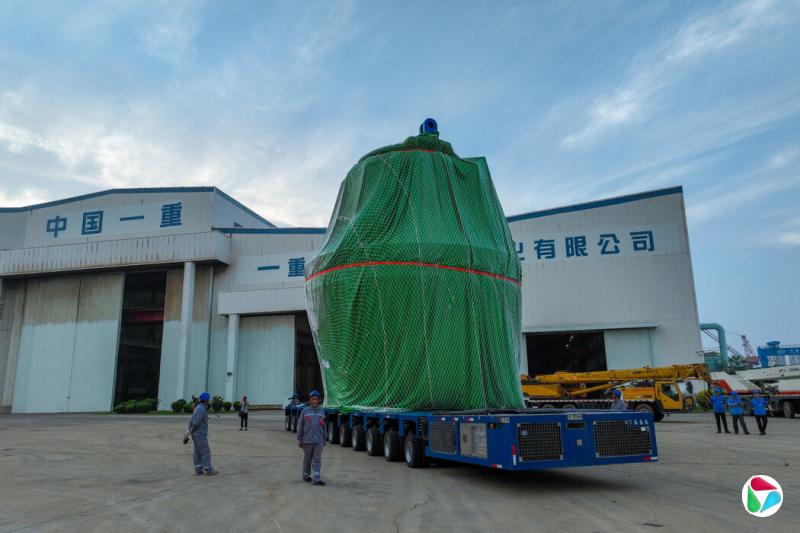 多功能模块化小型压水堆ACP100(又称“玲珑一号”)的一个核心模块。这种新的核电原型机已于2023年在辽宁投入使用。