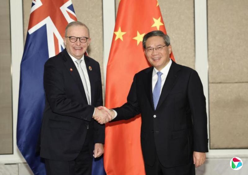 中澳军事摩擦后 李强称北京愿同澳洲保持战略沟通