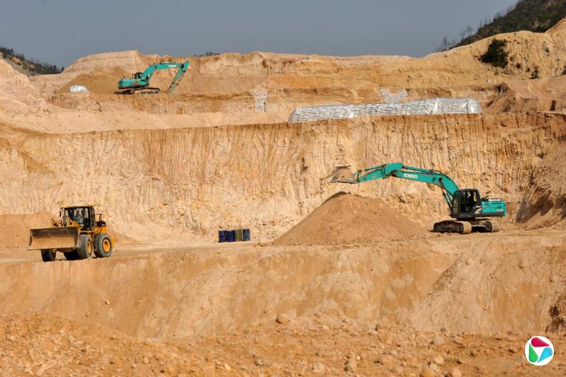 中国江西的一座稀土矿。