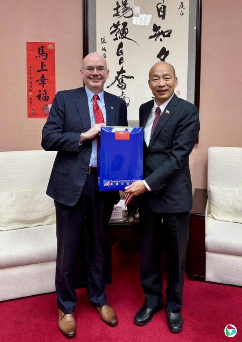 AIT:谷立言和韩国瑜就美台合作进行富有成效的讨论