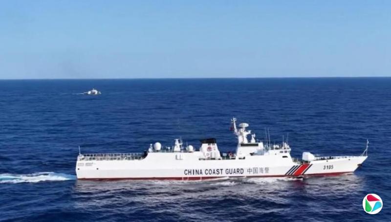 中国海警公布再度在黄岩岛周边展开执法巡查