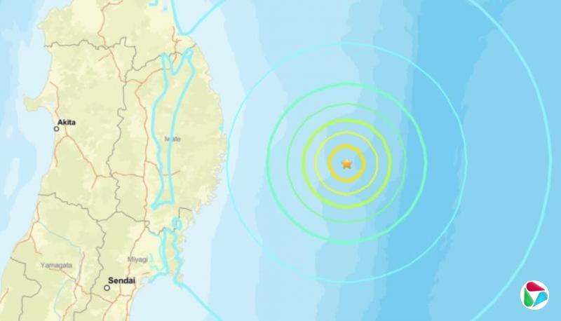 日本东北岸外地震引发小型海啸 浪高测量不到