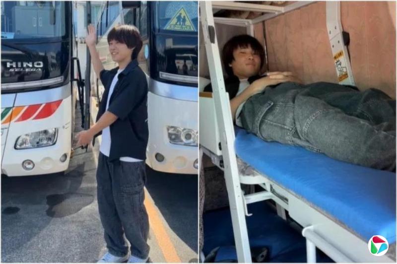 日本推出首条平躺座椅夜间巴士线路