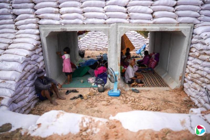 柬国防部:超过10万柬边境居民逃离家园