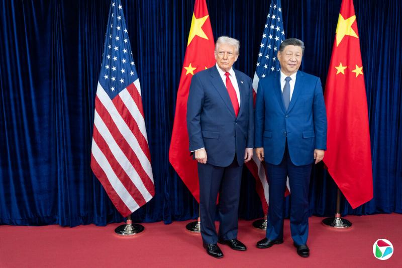 特朗普总统和中国上一次会面是在去年10月于韩国釜山。