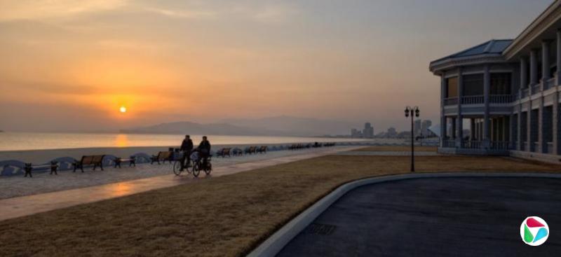 中国驻朝使馆发布元山葛麻旅游区图文介绍