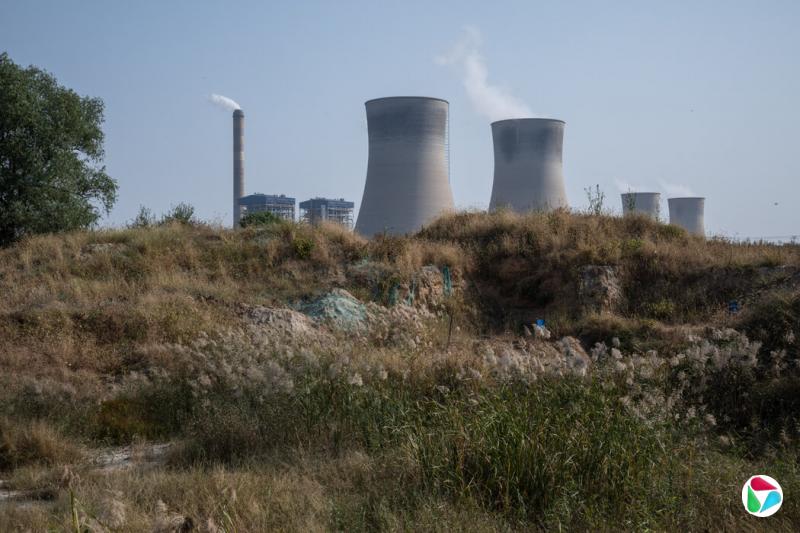 2023年,中国潍坊的一座燃煤发电厂。