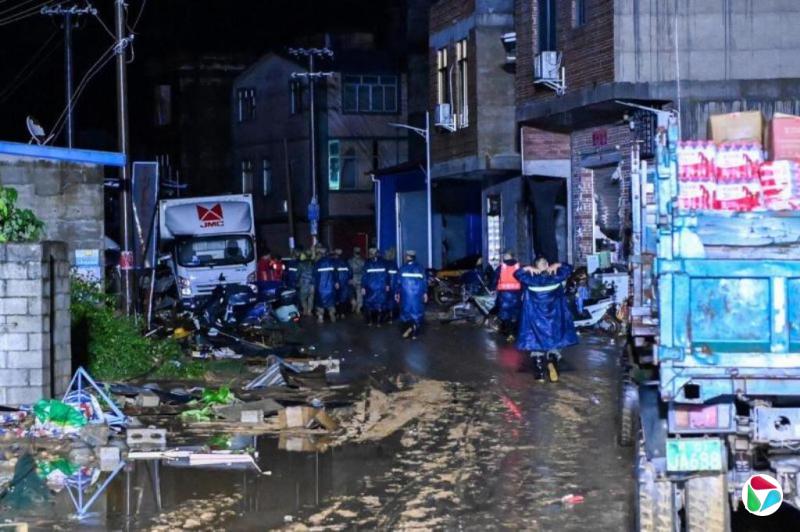 广西溃堤水库曾为“问题水库” 韦韬赴水库缺口现场救援